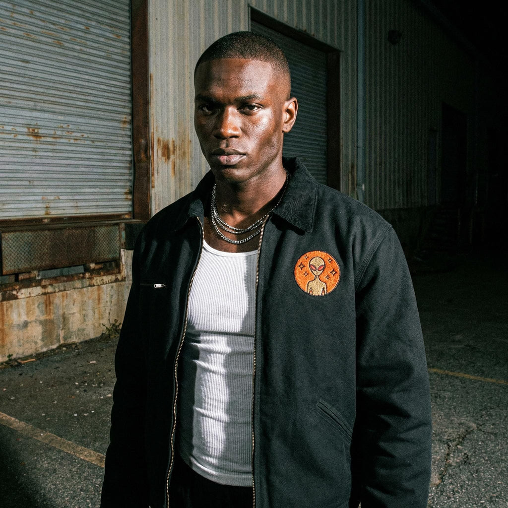 Varginha Incident Alien Embroidered Jacket | Duck Cloth Work Jacket