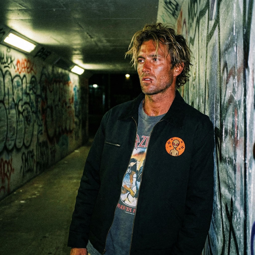 Varginha Incident Alien Embroidered Jacket | Duck Cloth Work Jacket